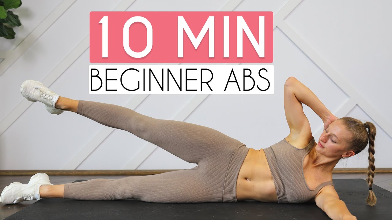 10 Min Beginner Ab Workout (sixpack Abs No Equipment)