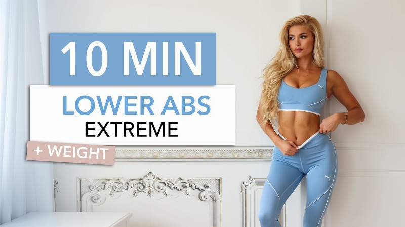 image 0 10 Min Lower Abs Extreme - With Weight Or Diy Ankle Weight I Pamela Reif