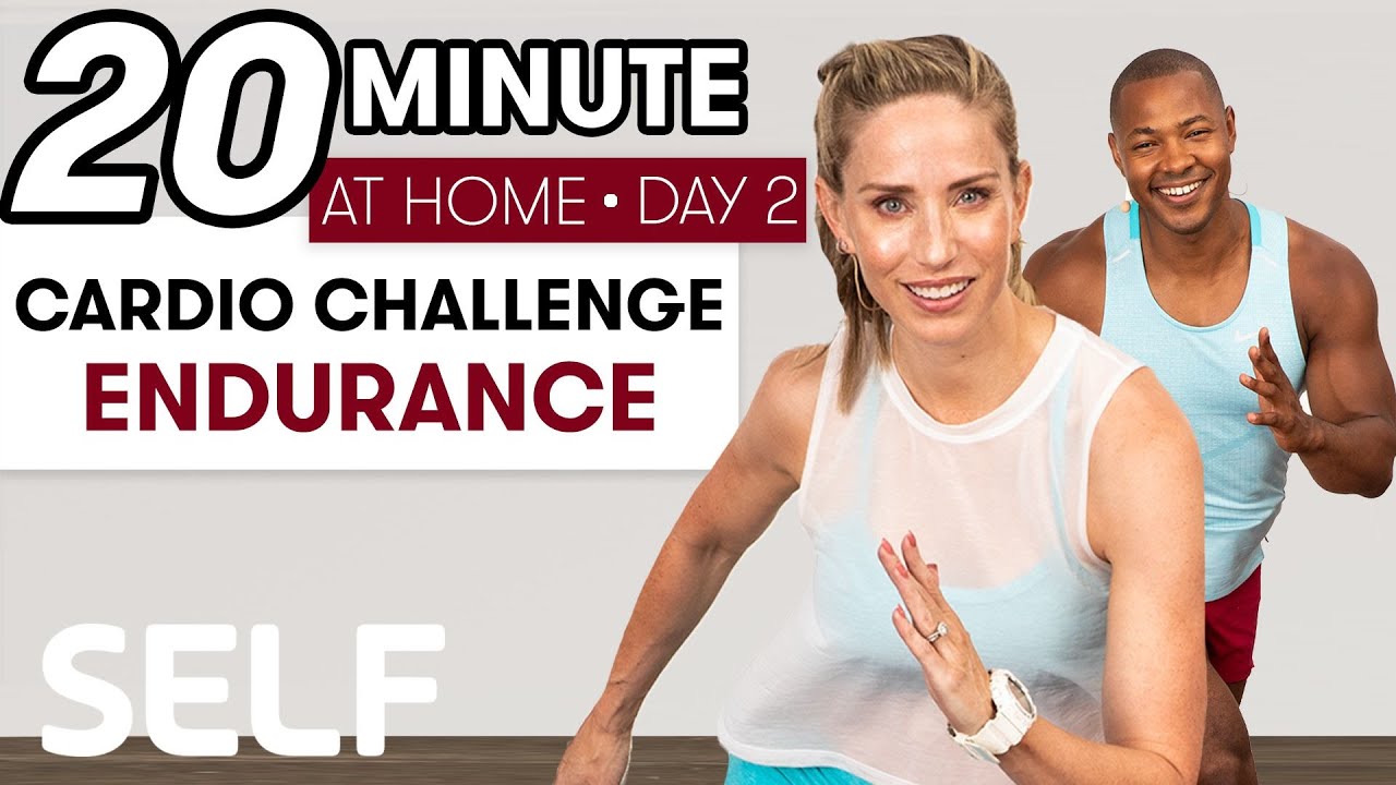 20-minute Cardio Endurance Workout - Challenge Day 2 : Sweat With Self