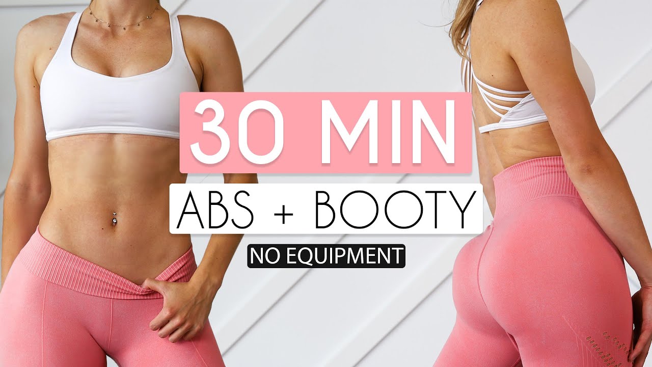 image 0 30 Min Abs & Booty - No Equipment Workout To Tone & Build