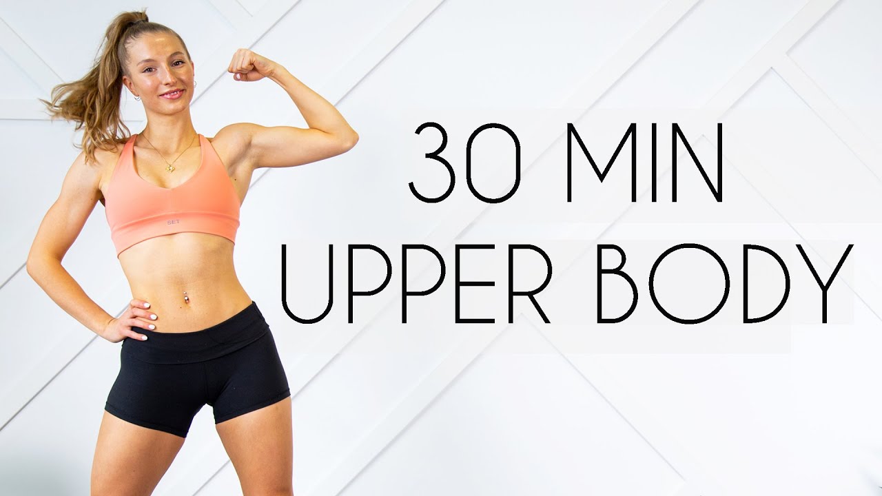 30 Min Total Upper Body Workout (tone & Strengthen With Dumbbells)