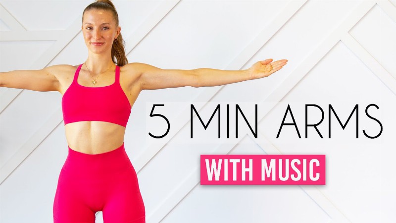 5 Min Toned Arms Workout - With Music & Beeps (dancer Arms No Equipment)