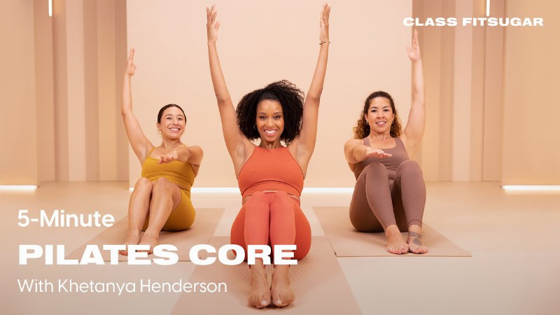 image 0 5-minute Pilates Core With Khetanya Henderson: Popsugar Fitness