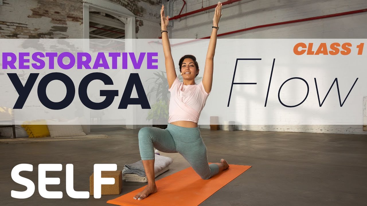 image 0 Restorative Yoga: Beginner Foundations Flow - Class 1 : Sweat With Self
